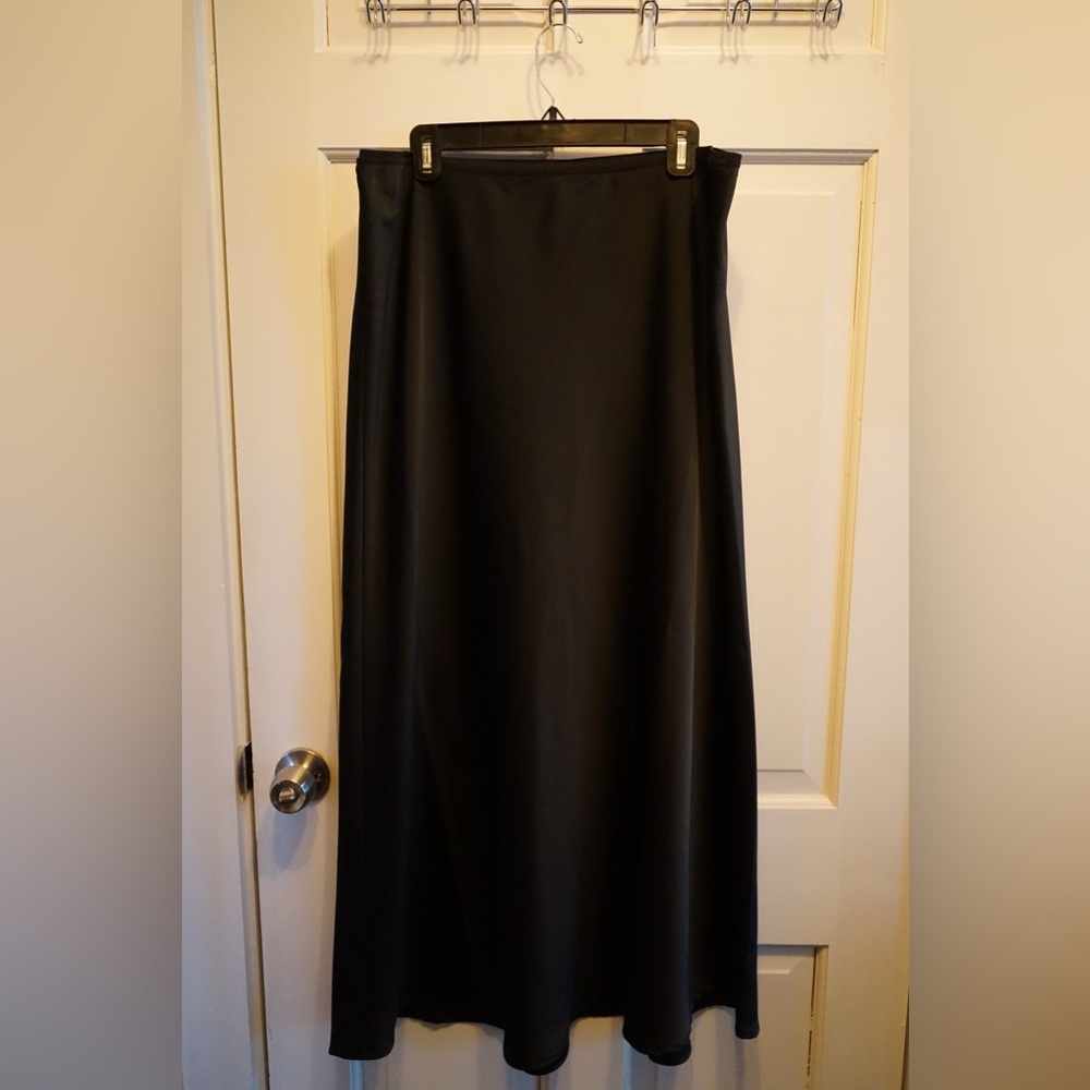Black Silky Skirt